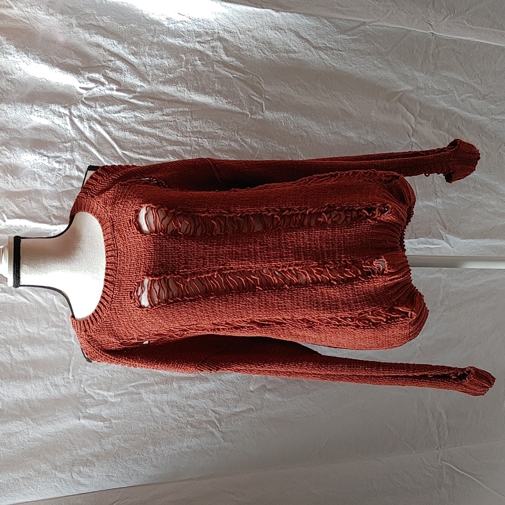 LoveMaker Destructed Chenille Sweater